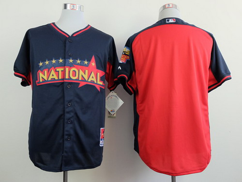 National League Blank 2014 All-Star Navy Blue Jersey