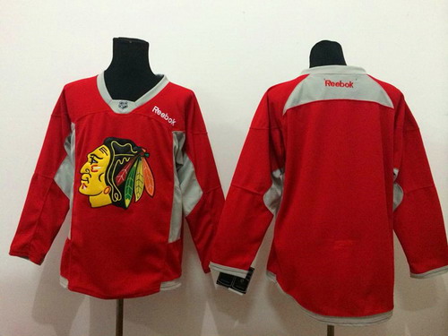 Chicago Blackhawks Blank 2014 Training Red Jersey