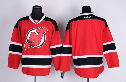 New Jersey Devils Blank Red With Black Jersey