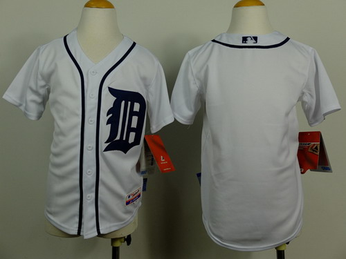 Detroit Tigers Blank White Kids Jersey