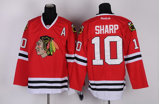 Chicago Blackhawks #10 Patrick Sharp Red Jersey