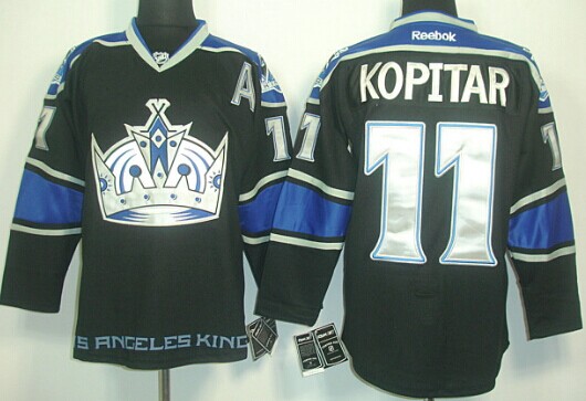 Los Angeles Kings #11 Anze Kopitar Black Third Jersey