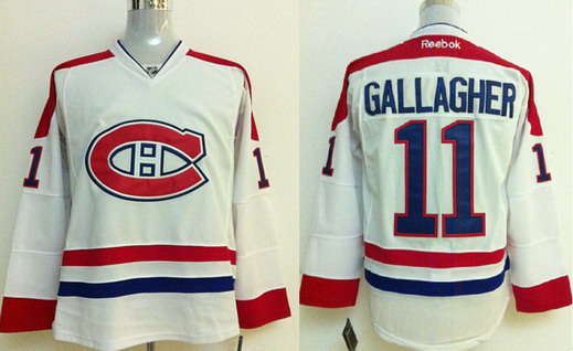 Montreal Canadiens #11 Brendan Gallagher White Jersey