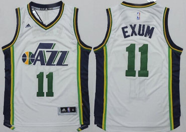 Utah Jazz #11 Dante Exum Revolution 30 Swingman 2014 New White Jersey