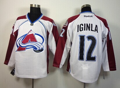 Colorado Avalanche #12 Jarome Iginla White Jersey