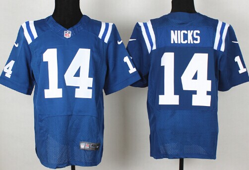 Nike Indianapolis Colts #14 Hakeem Nicks Blue Elite Jersey