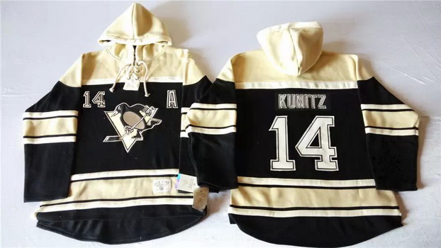 Old Time Hockey Pittsburgh Penguins #14 Black Hoodie