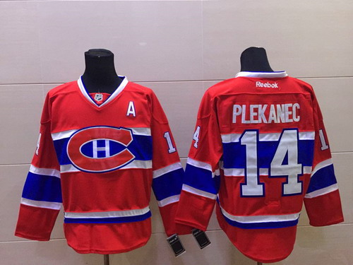 Montreal Canadiens #14 Tomas Plekanec Red CH Jersey