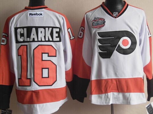 Philadelphia Flyers #16 Bobby Clarke White Winter Classic Jersey