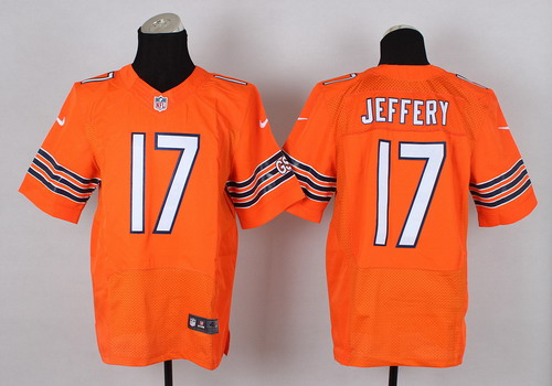 Nike Chicago Bears #17 Alshon Jeffery Orange Elite Jersey