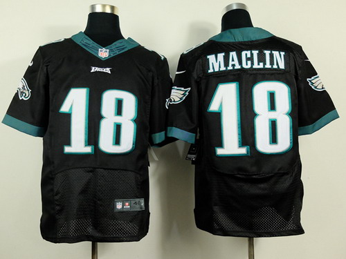 Nike Philadelphia Eagles #18 Jeremy Maclin 2014 Black Elite Jersey