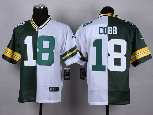 Nike Green Bay Packers #18 Randall Cobb Green/White Two Tone Elite Jersey