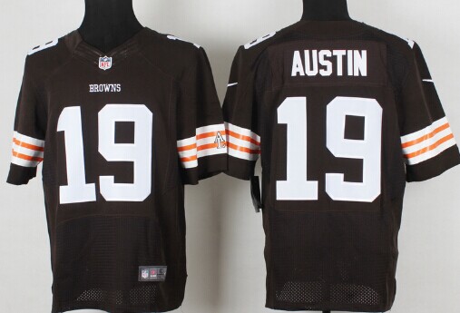 Nike Cleveland Browns #19 Miles Austin Brown Elite Jersey