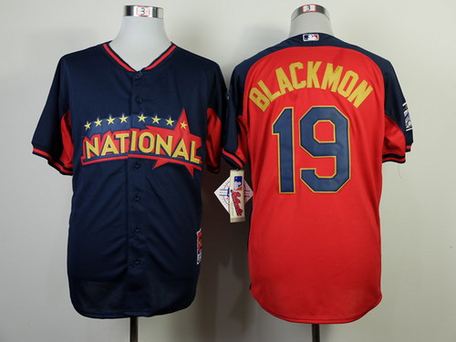 Colorado Rockies #19 Charlie Blackmon 2014 All-Star Navy Blue Jersey