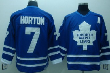 Toronto Maple Leafs #7 Tim Horton Blue Throwback CCM Jersey 