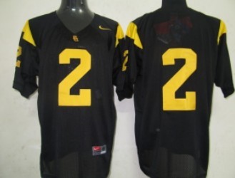 USC Trojans #2 Robert Woods Black Jersey