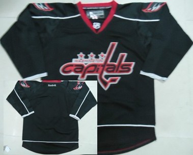 Washington Capitals Blank Black Ice Jersey 