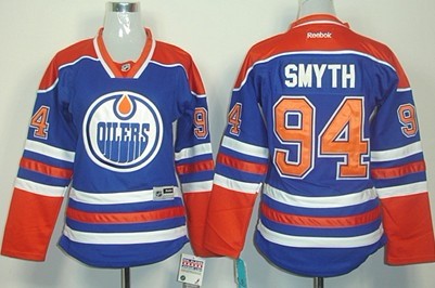 Edmonton Oilers #94 Ryan Smyth Royal Blue Womens Jersey 