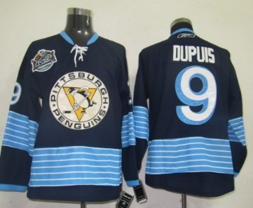 Pittsburgh Penguins #9 Pascal Dupuis Navy Blue Third Jersey 