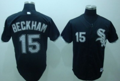 Chicago White Sox #15 Gordon Beckham Black Jersey 