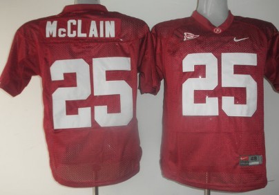 Alabama Crimson Tide #25 McClain Red Jersey 