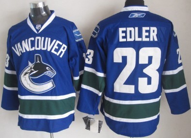 Vancouver Canucks #23 Alexander Edler Blue Jersey 