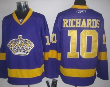 Los Angeles Kings #10 Mike Richards Purple Jersey 