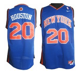 New York Knicks #20 Allan Houston Blue Swingman Throwback Jersey