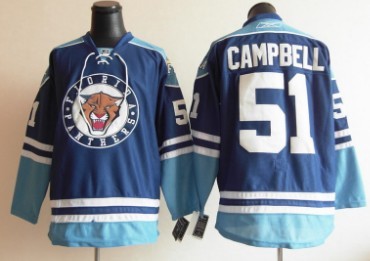 Florida Panthers #51 Brian Campbell Blue Third Jersey  