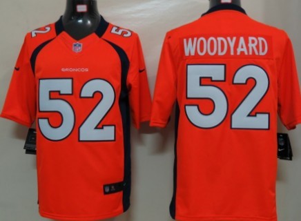 Nike Denver Broncos #52 Wesley Woodyard Orange Limited Jersey 