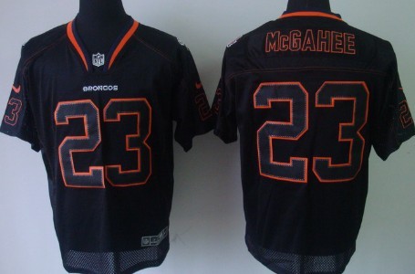 Nike Denver Broncos #23 Willis McGahee Lights Out Black Elite Jersey 