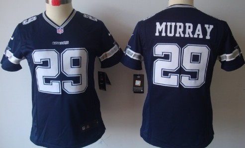 Nike Dallas Cowboys #29 DeMarco Murray Blue Limited Womens Jersey 