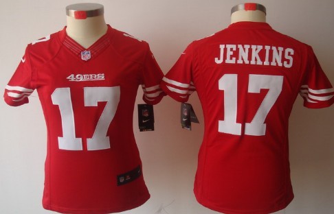 Nike San Francisco 49ers #17 A.J. Jenkins Red Limited Womens Jersey 