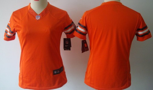 Nike Chicago Bears Blank Orange Limited Womens Jersey 