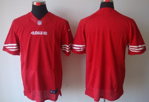 Nike San Francisco 49ers Blank Red Elite Jersey 