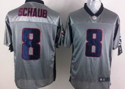 Nike Houston Texans #8 Matt Schaub Gray Shadow Elite Jersey 