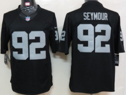 Nike Oakland Raiders #92 Richard Seymour Black Limited Jersey