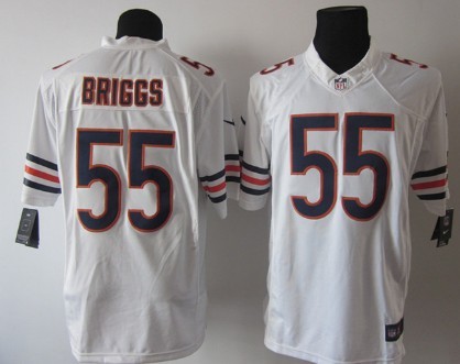 Nike Chicago Bears #55 Lance Briggs White Limited Jersey 