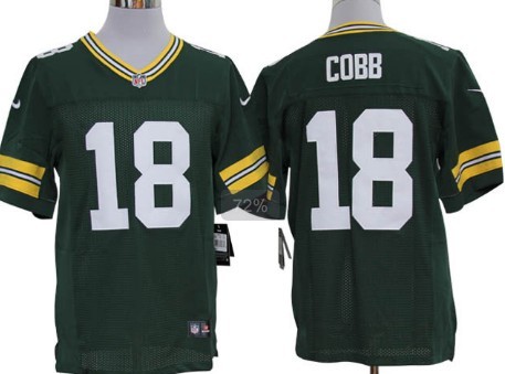 Nike Green Bay Packers #18 Randall Cobb Green Limited Jersey 