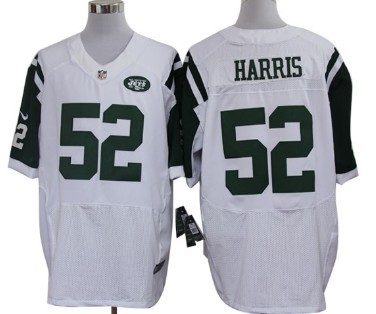 Nike New York Jets #52 David Harris White Elite Jersey 