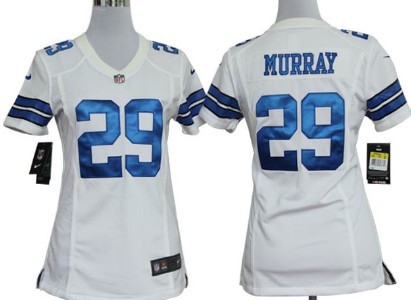 Nike Dallas Cowboys #29 DeMarco Murray White Game Womens Jersey