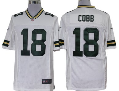 Nike Green Bay Packers #18 Randall Cobb White Limited Jersey 