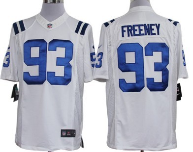 Nike Indianapolis Colts #93 Dwight Freeney White Limited Jersey 