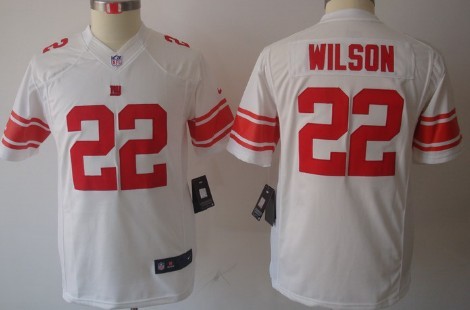 Nike New York Giants #22 David Wilson White Limited Kids Jersey 