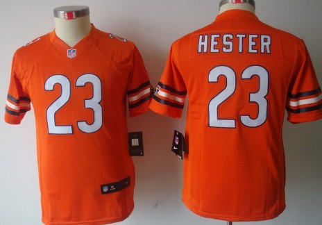 Nike Chicago Bears #23 Devin Hester Orange Limited Kids Jersey 