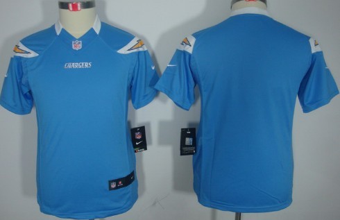 Nike San Diego Chargers Blank Light Blue Limited Kids Jersey 