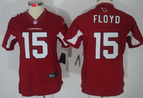 Nike Arizona Cardinals #15 Michael Floyd Red Limited Womens Jersey 