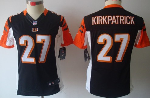 Nike Cincinnati Bengals #27 Dre Kirkpatrick Black Limited Womens Jersey 