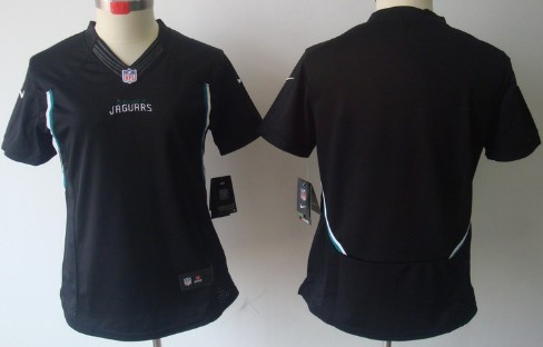 Nike Jacksonville Jaguars Blank Black Limited Womens Jersey 