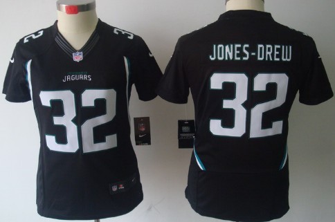 Nike Jacksonville Jaguars #32 Maurice Jones-Drew Black Limited Womens Jersey 